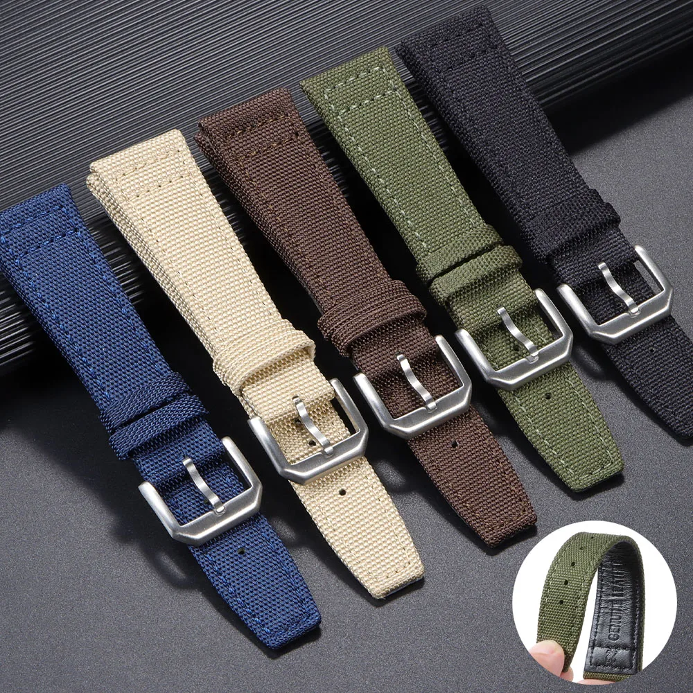 Canvas Strap Watch - Nylon Canvas Horlogeband voor IWC PILOT