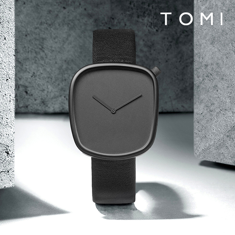 Canvas Strap Watch - TOMI horloge minimalistisch heren vierkant mode