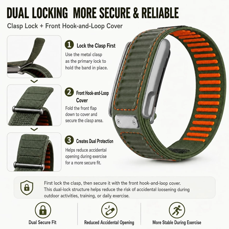 Nylon siliconen horlogeband vo - Sport Loop Velcro recensie en prijs