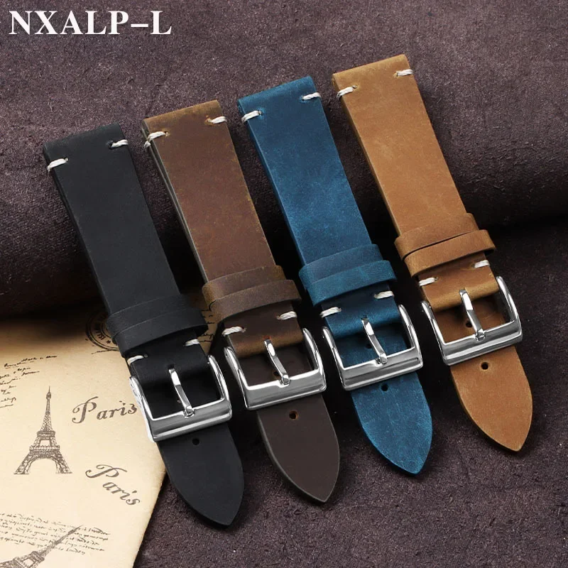 Vintage oliewas lederen horlog - Nato Strap Nylon recensie en prijs