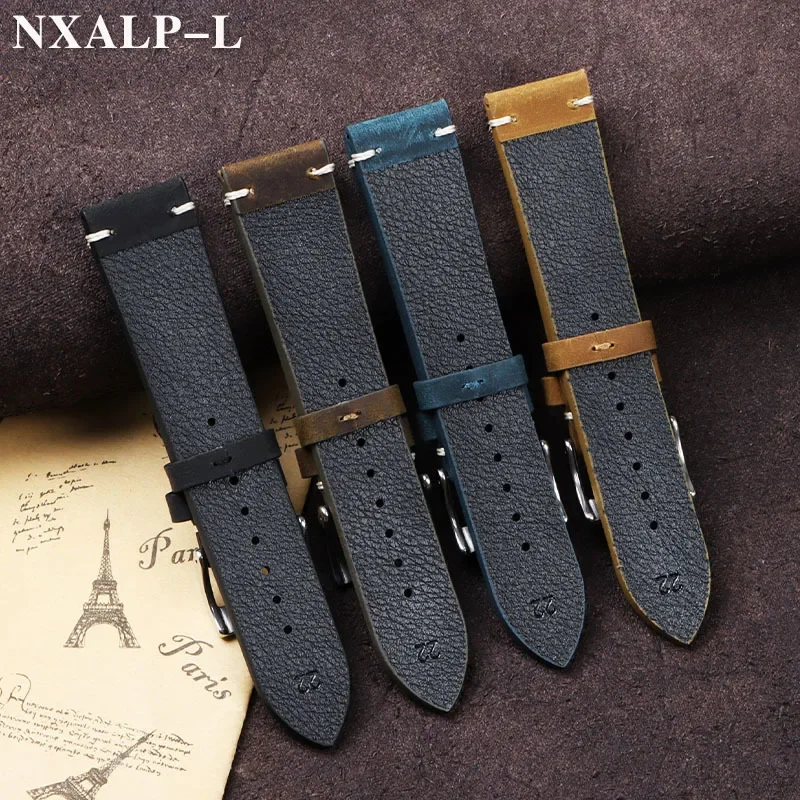 Vintage oliewas lederen horlog - Nato Strap Nylon recensie en prijs