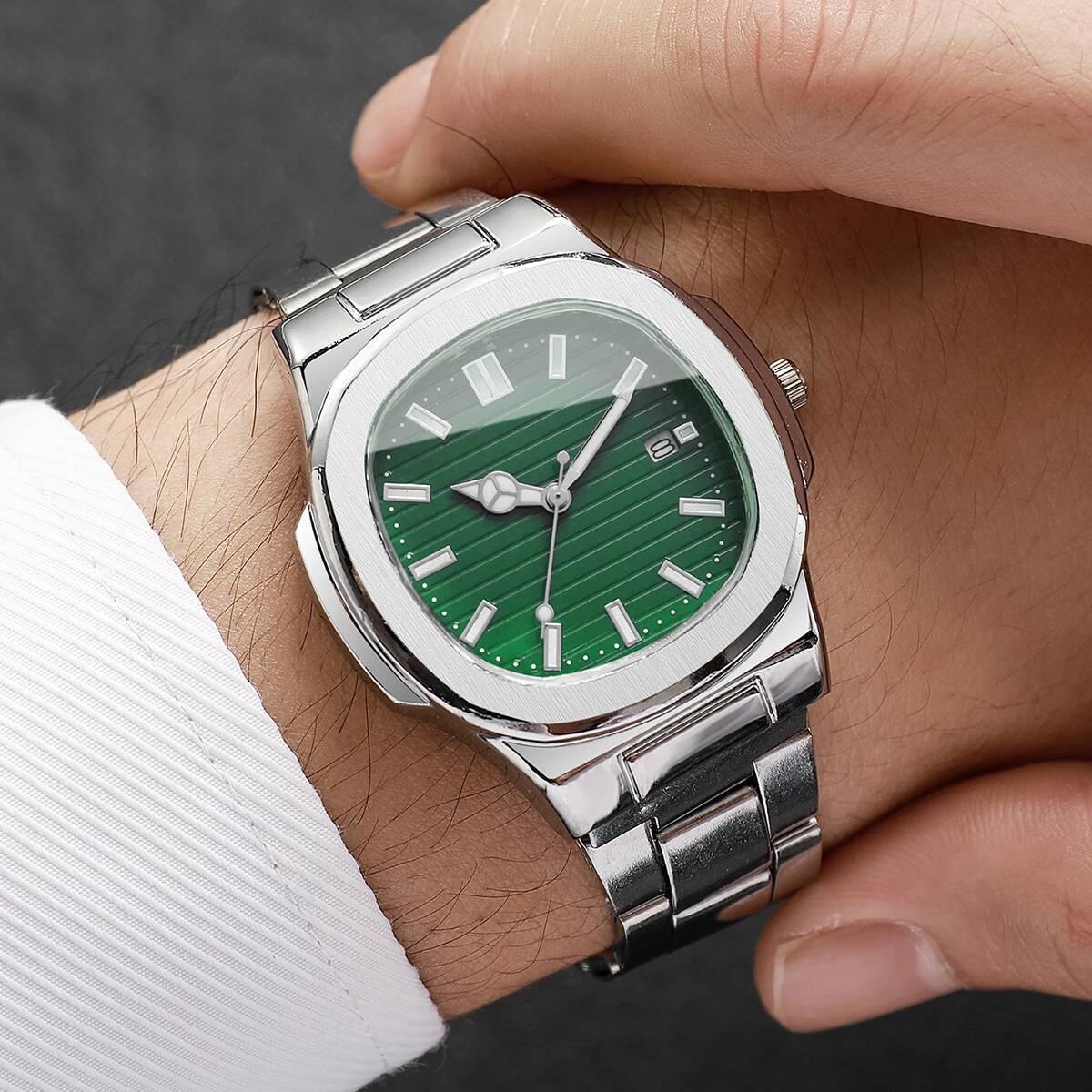 Mode vierkante heren zakelijke - Patek Philippe Watch Nautilus recensie en prijs